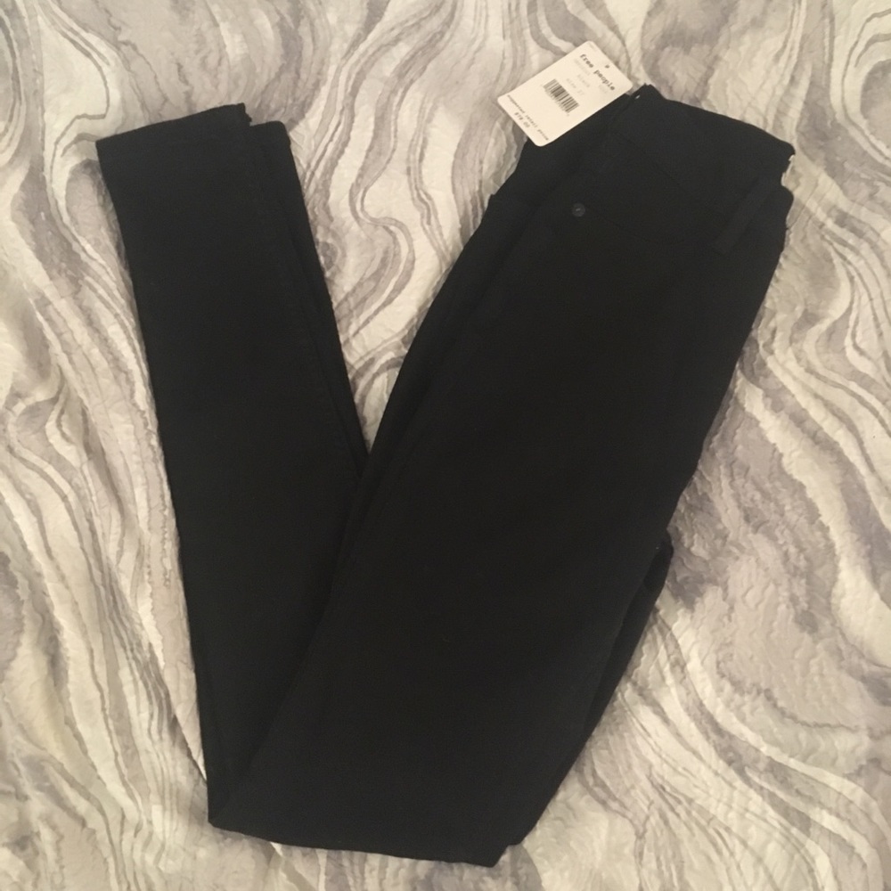 Free People Black Skinny Jeans